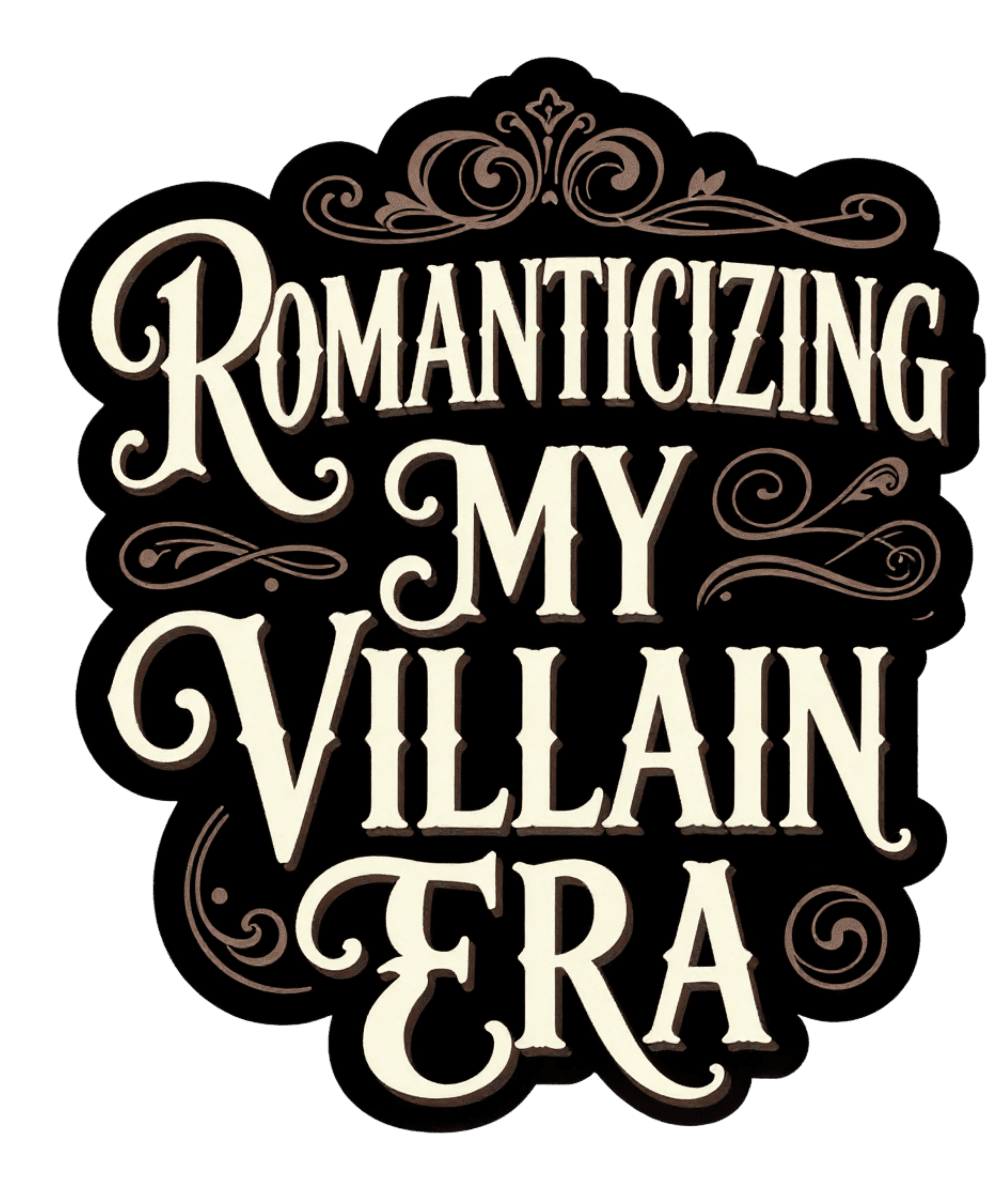 ROMANTICIZING MY VILLAIN ERA — Black Hoodie
